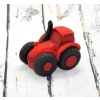 Figurka cukrowa traktor czerwony do dekoracji tortu ozdoby na tort urodziny